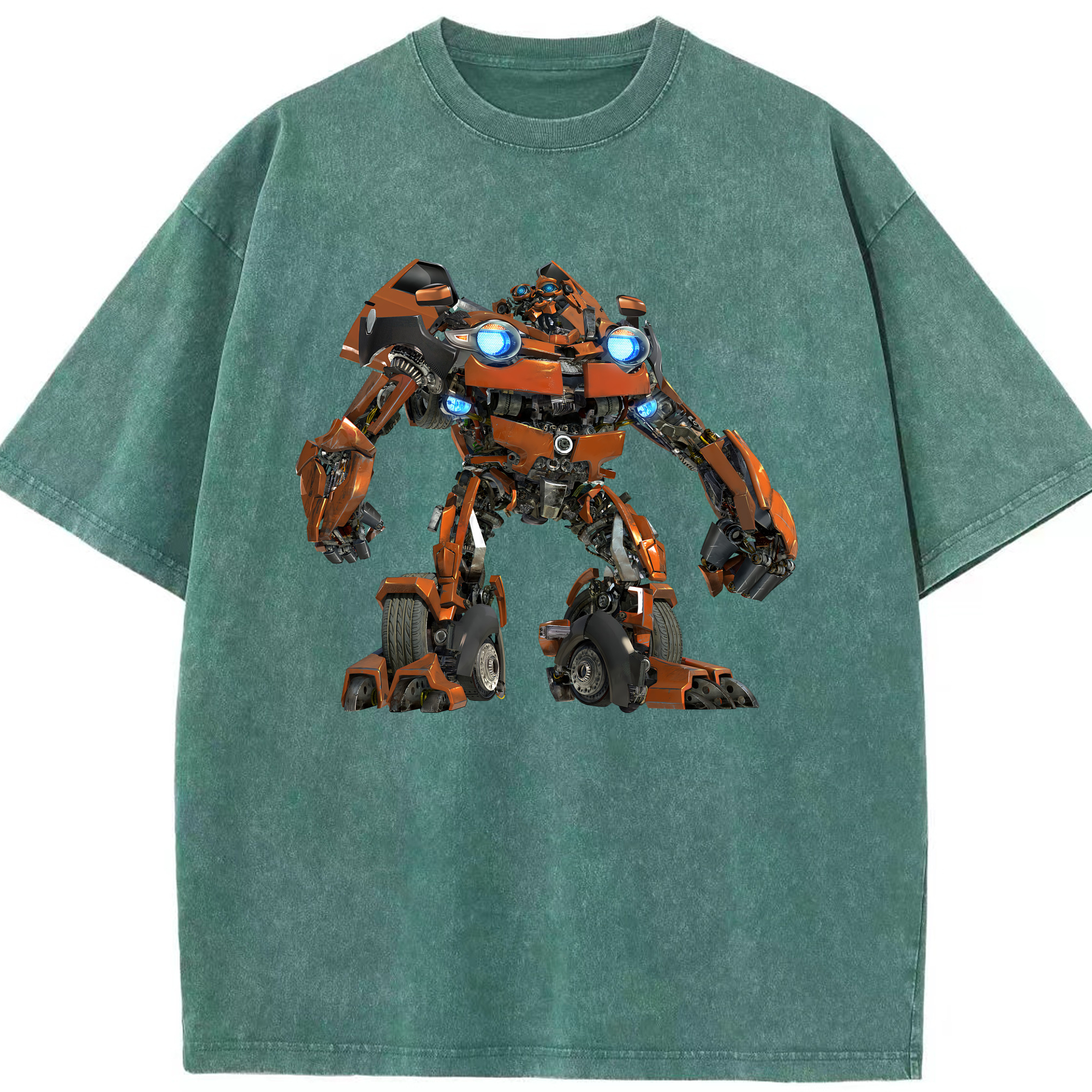 （画像用） Transformers トランスフォーマー 綿100% ヴィンテージ風 半袖Tシャツ（フロントプリント）